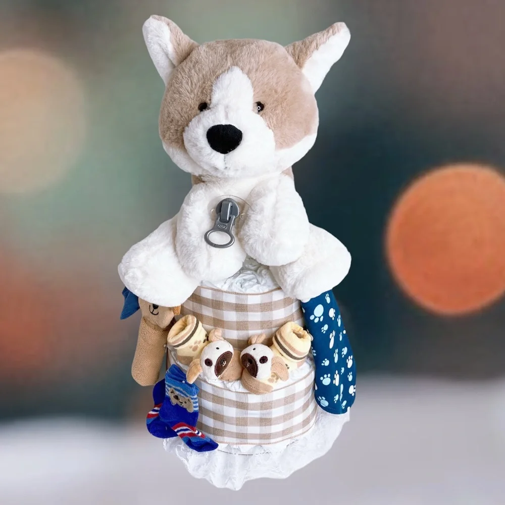 Puppy Diaper Cake